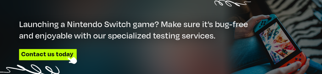 Guide to test Nintendo Switch Game CTA 1